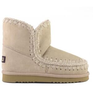 Mou Cream Shearling Ankle Boots Size 11